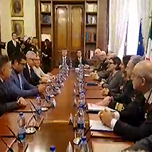 Presidente Pigliaru Roma incontra Ministro Trenta Presidente Pigliaru Roma incontra Ministro Trenta